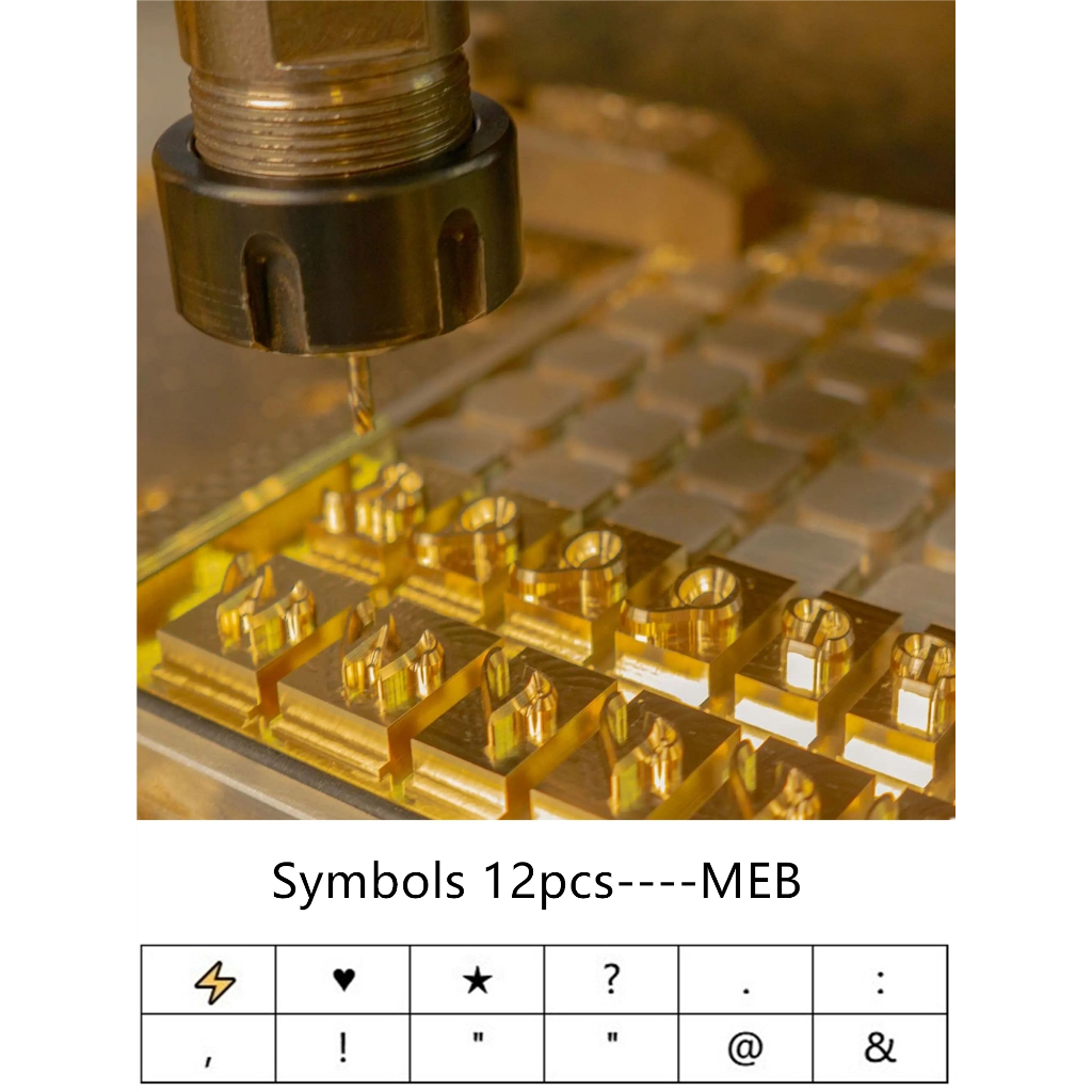 4/6/8 มม. 12 ชิ้น Apart ทองเหลืองแสตมป์ตัวอักษรแม่พิมพ์สัญลักษณ์สําหรับ Handmade หนังกระเป๋าสตางค์ปั