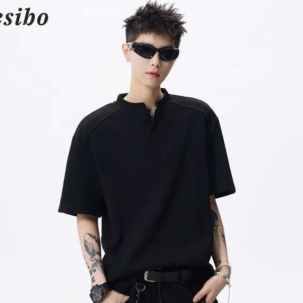 เสื้อยืด unisex แขนสั้นหลวม ระบายอากาศได้ดี — صورة 2