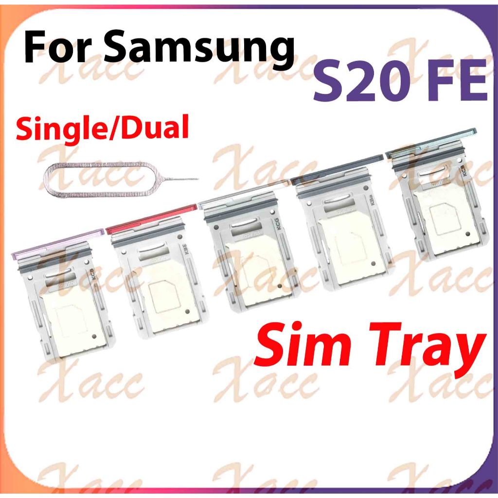 สําหรับ Samsung Galaxy S20 Fe 4G 5G G780 G780F G781 G781B ซิมการ์ดถาดผู้ถือโทรศัพท์เปลี่ยนการติดตั้ง
