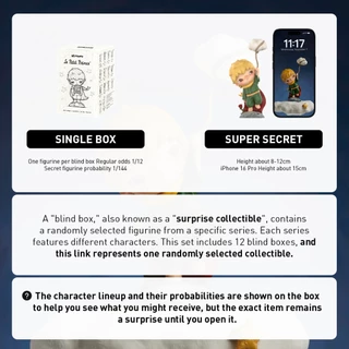 POP MART Hirono×Le Petit Prince Series Figures Blind Box Action Toys Figure Birthday Gift Kid Toy