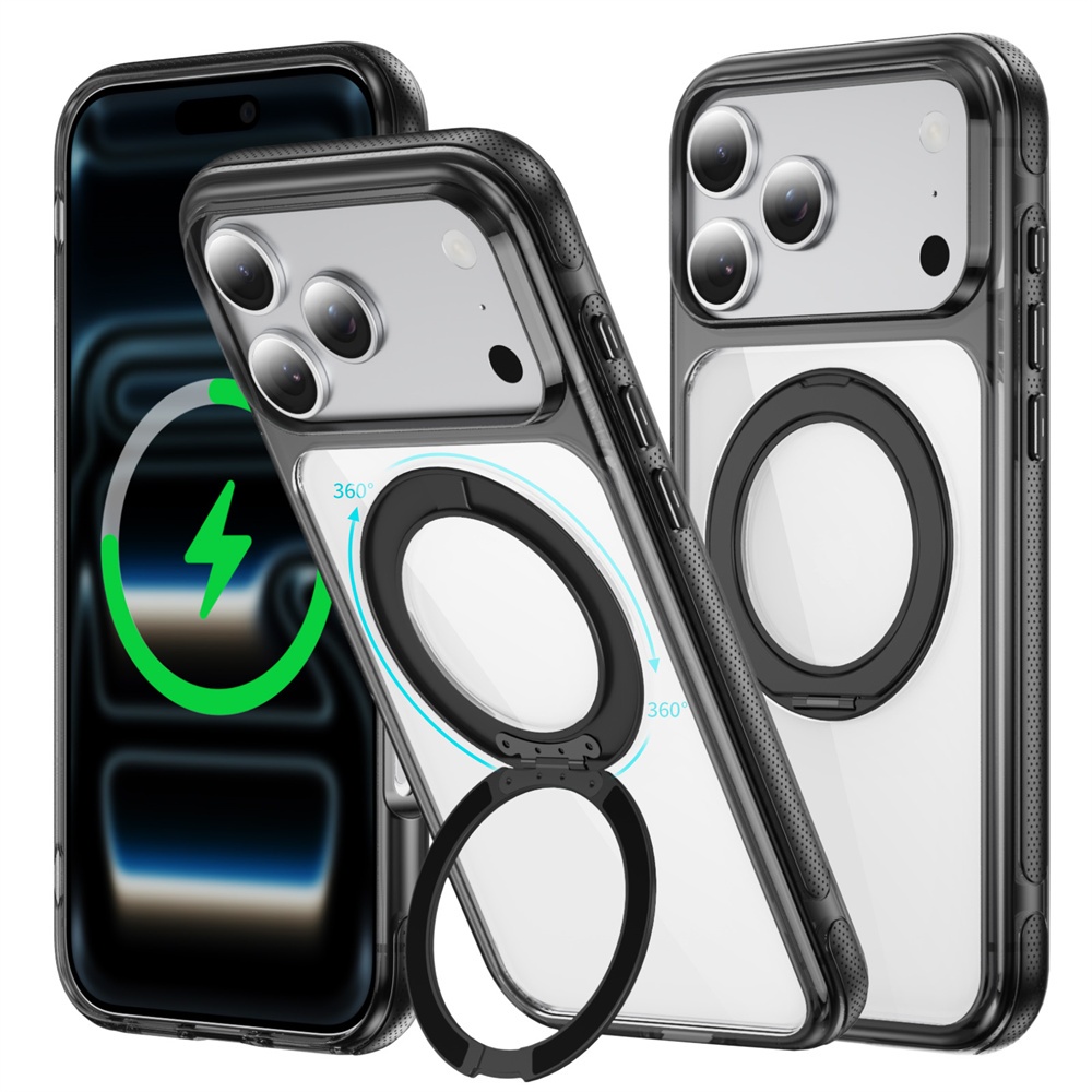 Anti เคสโทรศัพท์กันกระแทกสําหรับ iPhone 17 Pro Max ปลอกสําหรับ iPhone 17Air i17 ที่วางแหวนแม่เหล็กกร