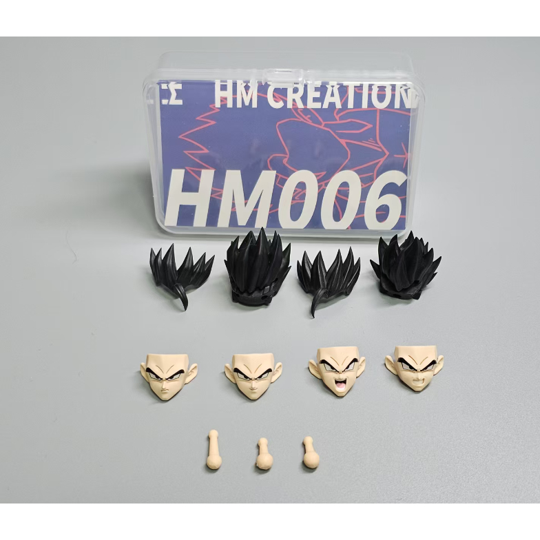 HM Gohan Head Sculpt Dragon Ball SHF Gohan Head Sculpt Accessory Pack