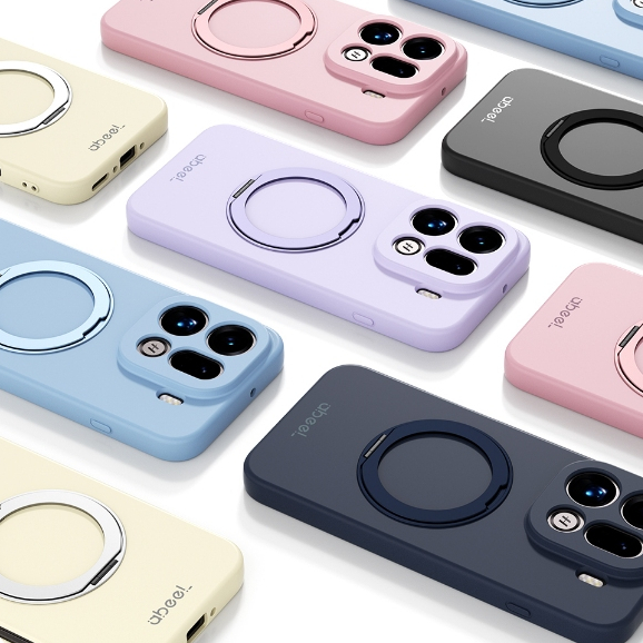 เคสสําหรับ OPPO FIND X9 PRO เคสโทรศัพท์ซิลิโคนเหลวนุ่มปกหลังพร้อมขาตั้งแหวนแม่เหล็ก