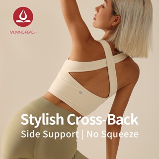 Moving Peach  สปอร์ตบรา เสื้อกล้าม ระบายอากาศ สายรัดไหล่กว้า…