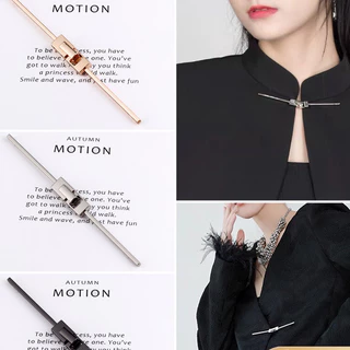 [A1] ปุ่มโลหะแบนชุด Tang Hanfu สไตล์จีน Hand-Sewn Stand-Up Collar Coat Jacket ปุ่มล็อคแบนปุ่มกระเป๋าเดินทาง