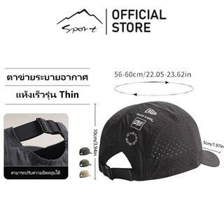 SPORT หมวกเบสบอลทรงเข้ารูปสำหรับฤดูร้อน ระบายอากาศได้ดี เหมาะสำหรับการตั้งแคมป์และการเดินทาง