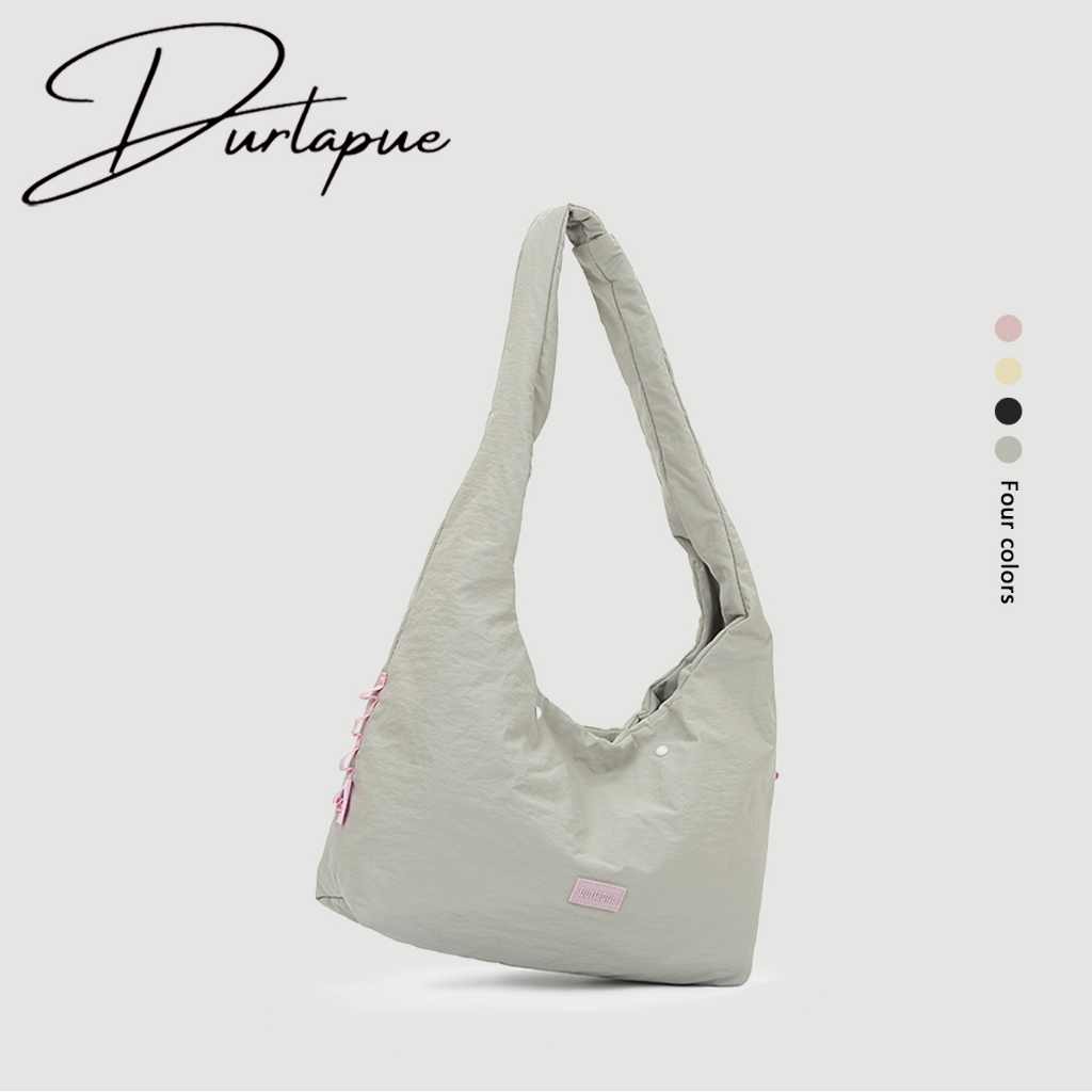 （New product）DURLAPUE กระเป๋าโท้ทสีพื้น  กระเป๋าสะพายไหล่/ถือบุฟองน้ำนุ่มฟู มีให้เลือกหลายสี น้ำหนักเบาและกันน้ำ กระเป๋าอเนกประสงค์สำหรับผู้หญิง เหมาะสำหรับใช้ในชีวิตประจำวัน