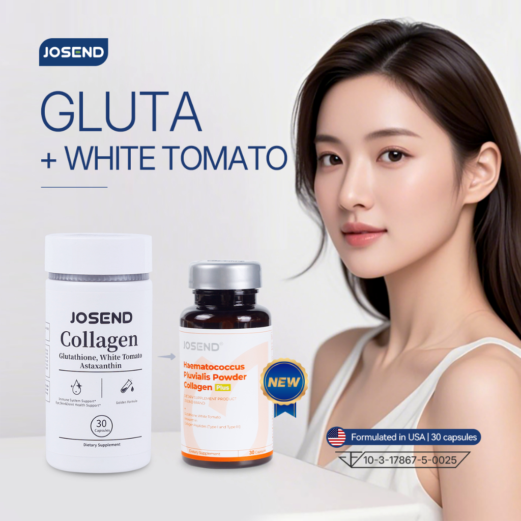 JOSEND แคปซูลป้องกันจุดและเรืองแสง | รอยดํา Even Skin Tone | ด้วยผงฮามาโตโคคัส พลูเวียลิส