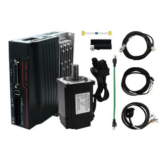 HLTNC 400W 750W ชุดเซอร์โวมอเตอร์ – ความเร็วสูง 3000RPM พร้อมการควบคุม 5-24V/0-10V/RS485 สําหรับเราเตอร์ CNC