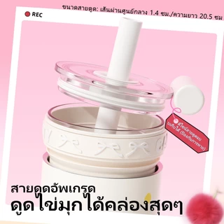Bablov กระบอกเก็บอุณหภูมิ 2 ชั้น 6 ชั้นฉนวน พร้อมที่วางถ้วยกาแฟในรถและหลอดถอดได้ – วัสดุแก้วโบริซิลิเกตและสแตนเลส S31603