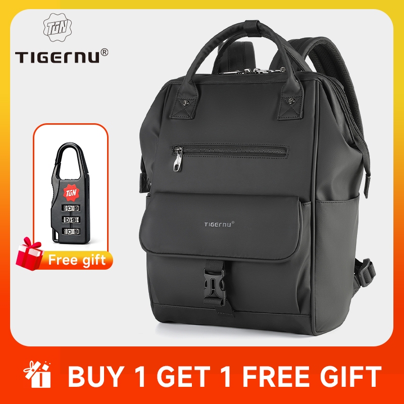 Tigernu 3184 TPU กระเป๋าเป้สะพายหลัง TPU กันน้ํา ความจุขนาดใหญ่ สไตล์เกาหลี สําหรับนักเรียนหญิง