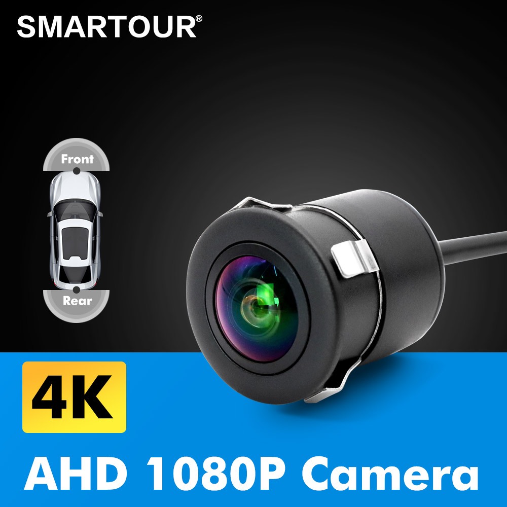 AHD 1080P 4K รถด้านหน้าและด้านหลังย้อนกลับกล้องที่จอดรถกล้อง 180 องศามุมกว้างกันน้ํา HD กล้อง