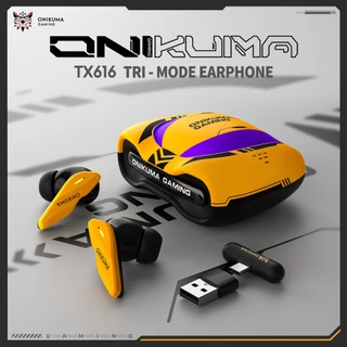 ONIKUMA TX616 บลูทู ธ 5.4 ในหูหูฟังเกมมิ่งสามโหมดการเชื่อมต่อสำหรับการเชื่อมต่อแบบไร้สายสำหรับการใช้งานคอมพิวเตอร์
