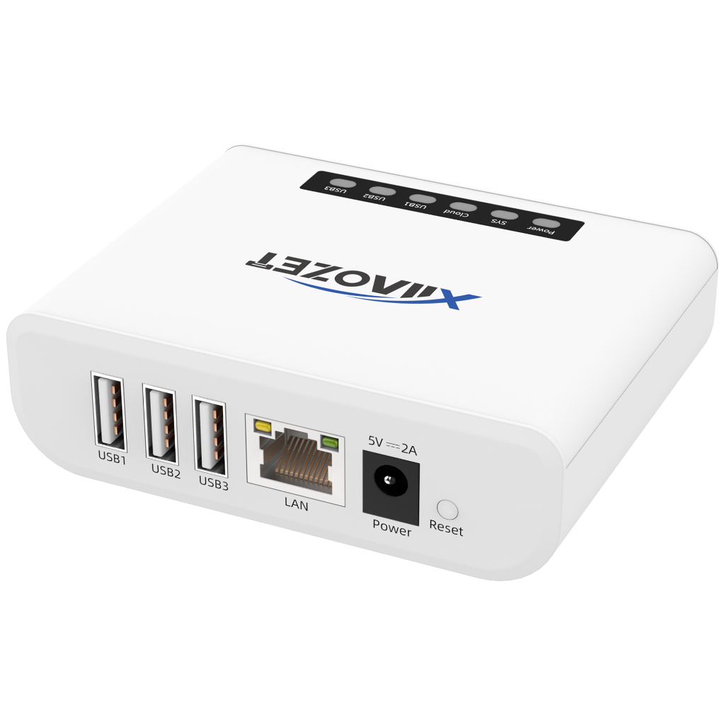 Xiiaozet Wireless USB Print Server – แชร์เครื่องพิมพ์สูงสุด 3 ตัว LAN & Dual-Band Wi-Fi 2.4/5GHz