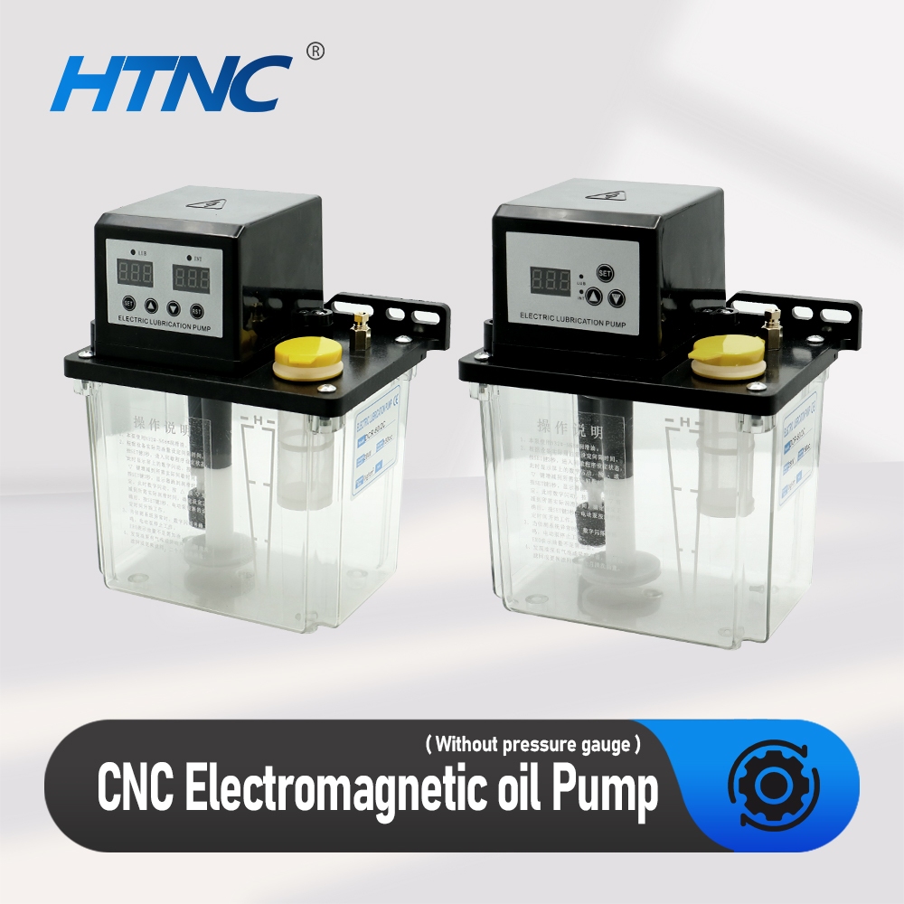 HLTNC อัตโนมัติ CNC หล่อลื่นปั๊มระบบน้ํามัน 1L 2L AC110V 220V ปั๊มน้ํามันหล่อลื่นแม่เหล็กไฟฟ้าเอาต์พ