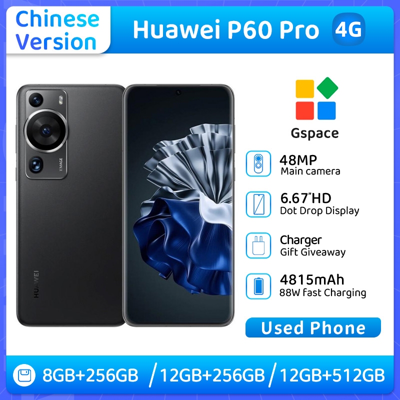 โทรศัพท์มือสอง HUAWEI P60 Pro 4g สมาร์ทโฟน Android สภาพดี ปลดล็อคทุกสี