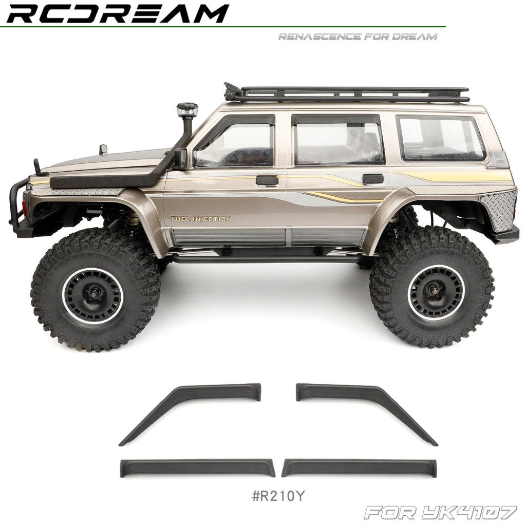 Rcdream จําลองรถหน้าต่าง rain Guard สําหรับ 1/10 YIKONG YK4107 Pro RC รุ่นรถ Crawler อัพเกรดการปรับเ