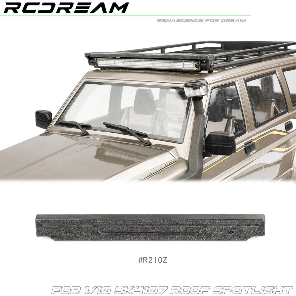 Rcdream จําลองหลังคา spotlight ป้องกันสําหรับ 1/10 YIKONG YK4107 Pro RC รุ่นรถ Crawler อัพเกรดการปรั