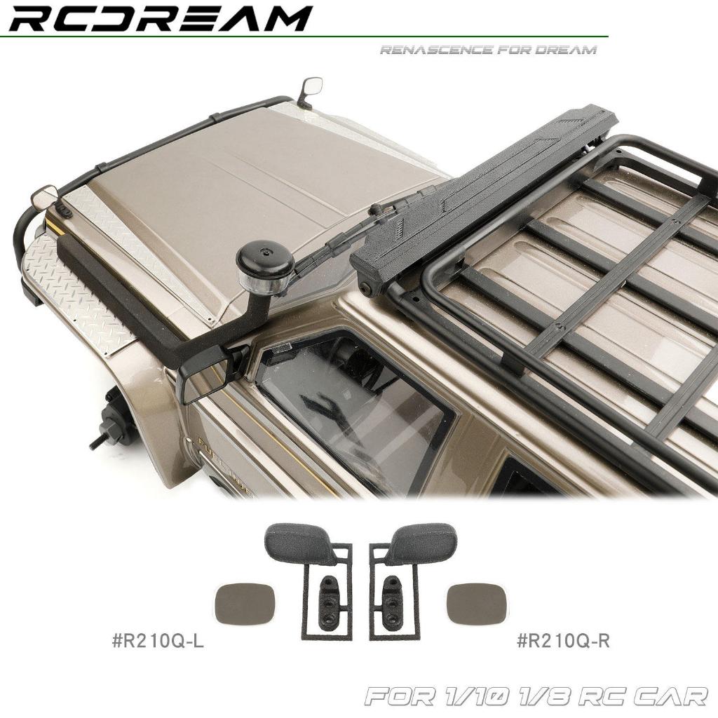 Rcdream จําลอง Hood-ติดกระจกมองหลังสําหรับ 1/10 YIKONG YK4107 Mitsubishi Pajero, TRX4 Nissan RC รุ่น