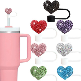 หมวกฟางเพชรหัวใจเงาเส้นผ่านศูนย์กลาง 10 มม. เหมาะสําหรับถ้วย…