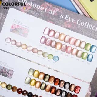 【พร้อมส่ง】COLORFUL GIRL 30 สี ✨ สีเจลแคทอายเนื้อซาติน + สีเจลแคทอายลูกแก้ว ครบเซ็ต 30 ติดทนนาน เงางามประกายหรูหรา เหมาะสำหรับร้านทำเล็บมืออาชีพและใช้ส่วนตัว แถมฟรีชาร์ท Cat Eye 30 สี (ทามาให้แล้ว พร้อมใช้งาน)