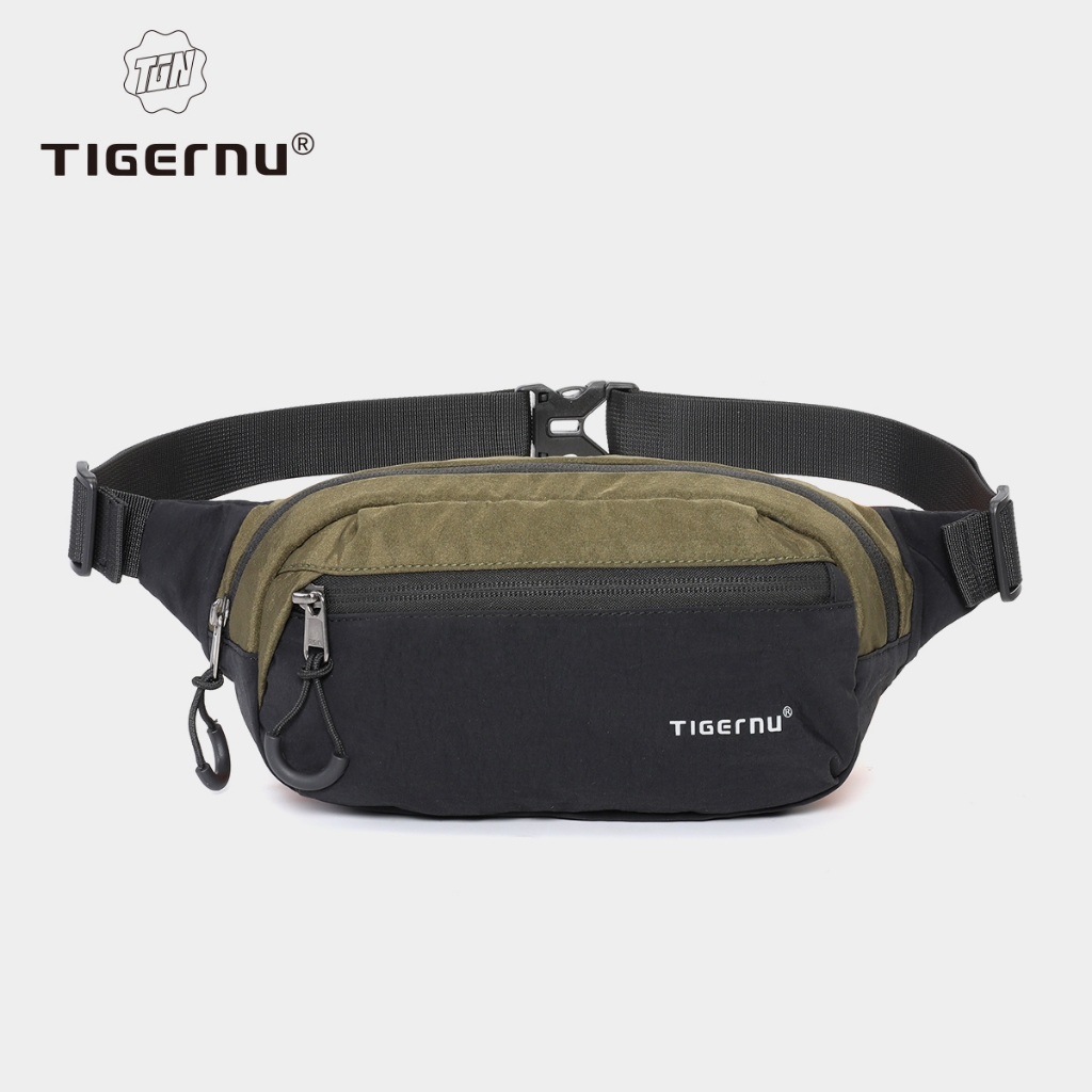 Tigernu 81166 Fashion Multi-Pocket Mens 3-in-1Crossbody bag Stylish Chest bag น้ําหนักเบา กระเป๋าคาดเอว
