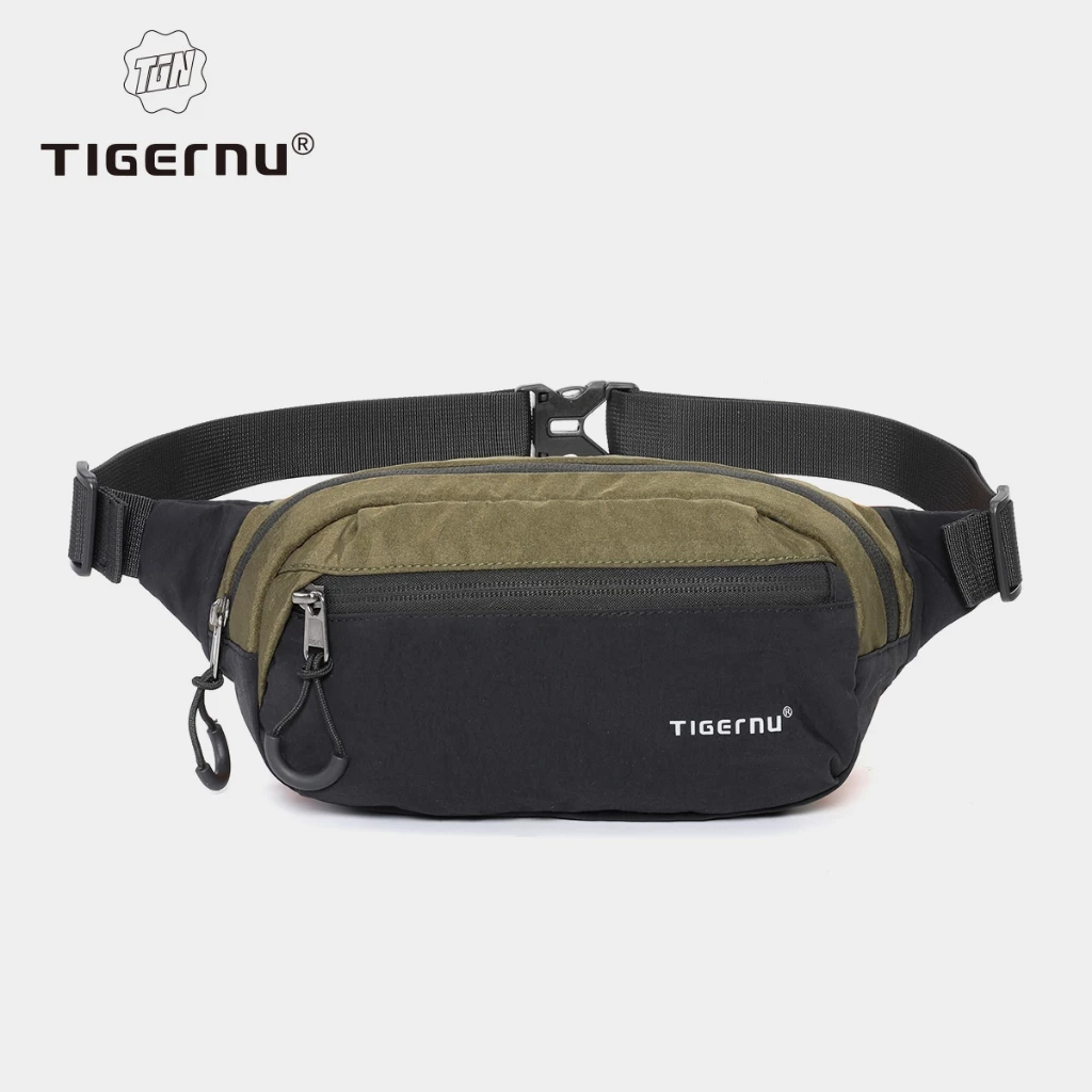 Tigernu 81166 Fashion Multi-Pocket Mens 3-in-1Crossbody bag Stylish Chest bag น้ําหนักเบา กระเป๋าคาดเอว