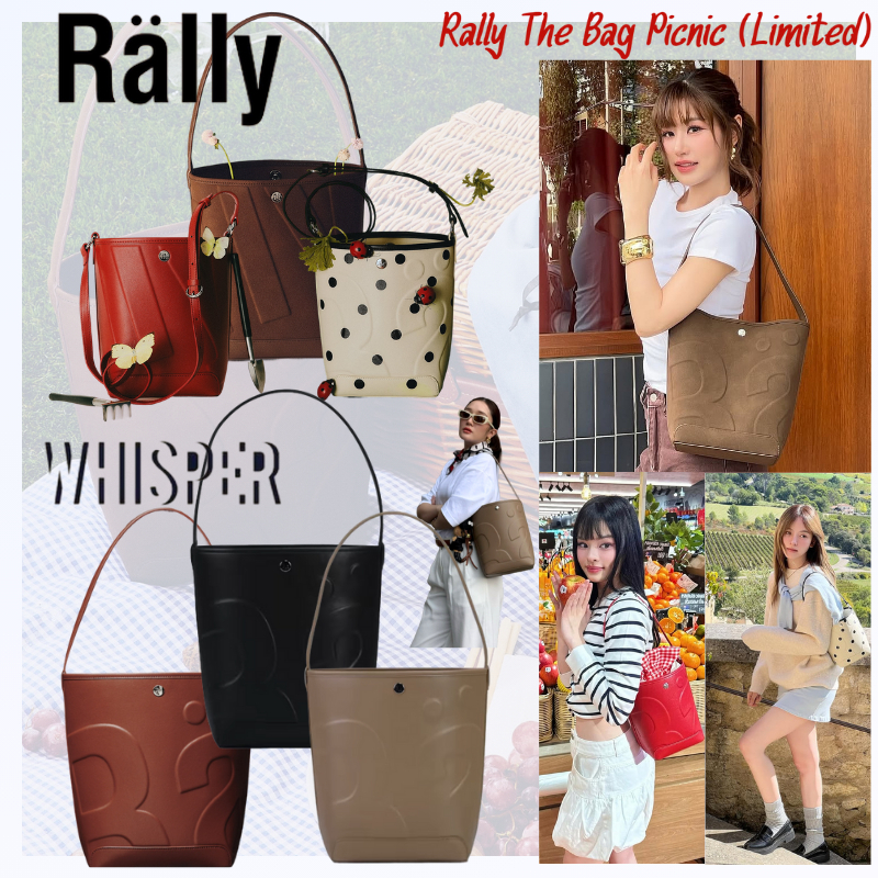 ✅ ของแท้ Rally the Bag Picnic (จํากัด)/Rally the Bag Whisper Rally Movement Bag Bucket Bag Tote Bag 