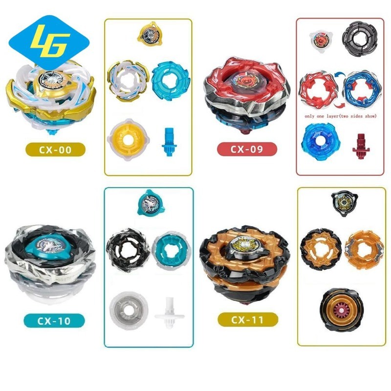 CX-00 Valkyrie โวลต์ CX-09 Sol Eclipse CX-10 Wolf Hunt CX-11 Emperor Might Beyblade X Gyro Battling 