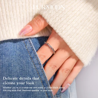 Purmoon แหวนนำโชคตาเจ็ดสี ขนาดปรับได้ มีหลากหลายสี สไตล์สมัยใหม่ สำหรับทุกเพศ เป็นของขวัญที่เหมาะสมสำหรับเด็กผู้หญิง