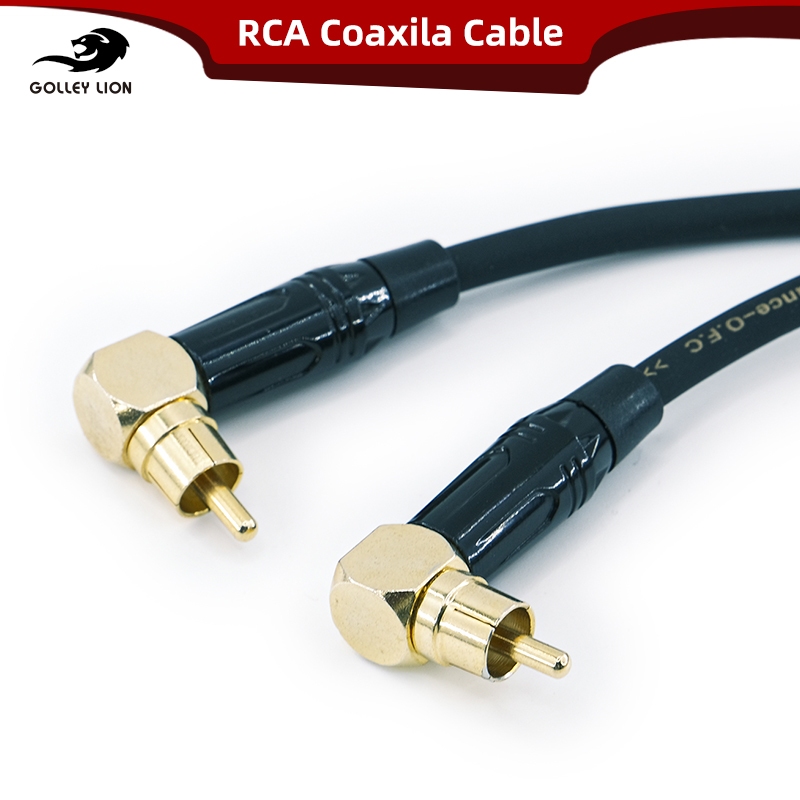 GOLLEY LION สายซับวูฟเฟอร์ RCA to RCA Audio Cable Gold-Plated Digital Analogue รองรับเครื่องขยายเสียง,โฮมเธียเตอร์,ระบบ Hi-Fi,Subwoofer