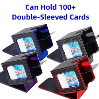 Deck Box ความจุสูง 100+ ใบ กล่อง ใส่การ์ด มีหน้าต่างใส suita…