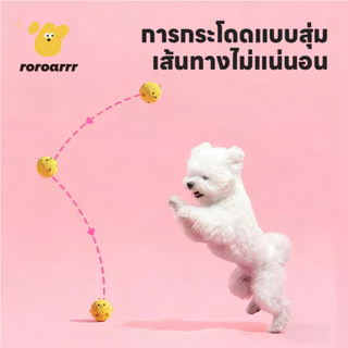 【Roroarrr】ลูกบอลเสียงสำหรับสุนัข TPR ทนกัด ลับฟัน ผ้านุ่ม ยืดหยุ่นสูง ของเล่นสัตว์เลี้ยงลดความเครียด ลูกบอลนุ่มไม่ทำร้ายฟัน มีเสียงดึงดูดสนใจ บรรเทาความวิตกกังวล สำหรับลูกสุนัข สำหรับสุนัขทุกขนาด