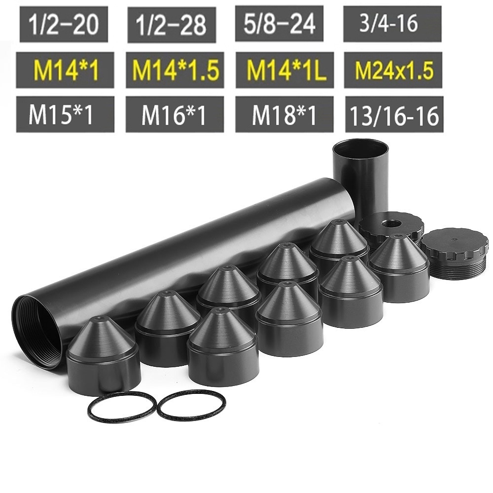 10 นิ้วกรอง 1/2-20 1/2-28 5/8-24 M14X1 M14X1L M14X1.5 Single Core อลูมิเนียมการใช้กรอง Solvent Trap 