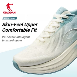 【Wide Fit】Qiaodan DS2 รองเท้าวิ่งเบาะ Rebound ลื่นทนต่อการสึกหรอ Breathable QXB022253211