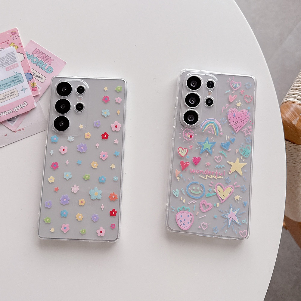 แฟชั่น เทพี สติ๊กเกอร์ เคส For Samsung Galaxy S26 Ultra S26 Plus S26 S25 FE S25 Ultra S25 Plus S25 S