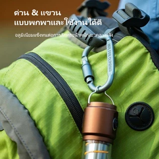 BASEOUT หัวเข็มขัดกระเป๋าเป้สะพายหลังสำหรับกีฬากลางแจ้งและการตั้งแคมป์ ทำจากอลูมิเนียมอัลลอยด์ เสริมความหนาพร้อมตัวล็อค แบบคาราบิเนอร์รูปตัว D