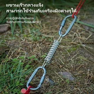 BASEOUT หัวเข็มขัดกระเป๋าเป้สะพายหลังสำหรับกีฬากลางแจ้งและการตั้งแคมป์ ทำจากอลูมิเนียมอัลลอยด์ เสริมความหนาพร้อมตัวล็อค แบบคาราบิเนอร์รูปตัว D