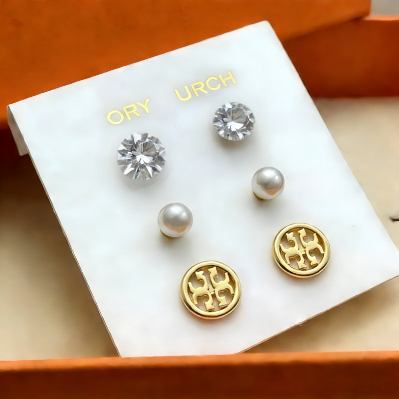 แฟชั่น Minimalist 18K Gold Plated Double T Studs ยุโรปและอเมริกา INS สไตล์หรูหรา Elegant Commute ต่างหู