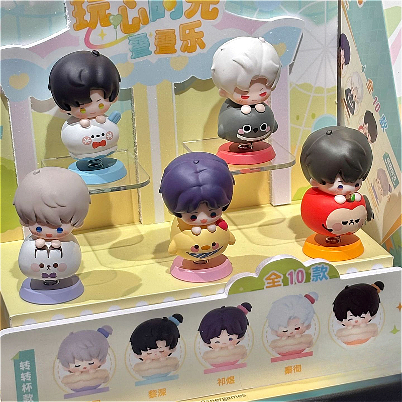 [ในสต็อก] สินค้าอย่างเป็นทางการ Love and Deepspace Playful Moments Series Blind Box Stackable Mini Figurines Sylus,Rafayel,Zyne,Xavier Caleb Perfect Collectible Gift Idea 25aa