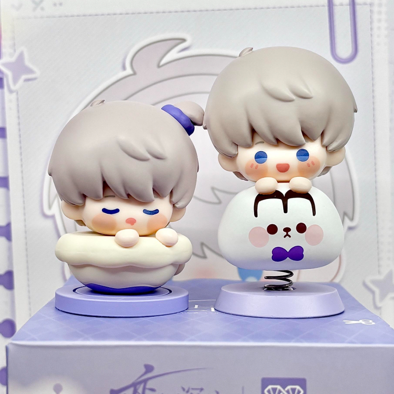 [ในสต็อก] สินค้าอย่างเป็นทางการ Love and Deepspace Playful Moments Series Blind Box Stackable Mini Figurines Sylus,Rafayel,Zyne,Xavier Caleb Perfect Collectible Gift Idea 25aa - รูปที่ 5
