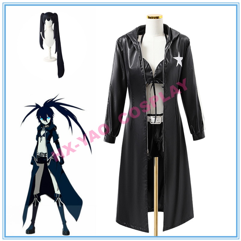 【HX-YAO】Black Rock Shooter cosplay costumes Vocaloid Blacken Hatsune Miku cosplay costumes