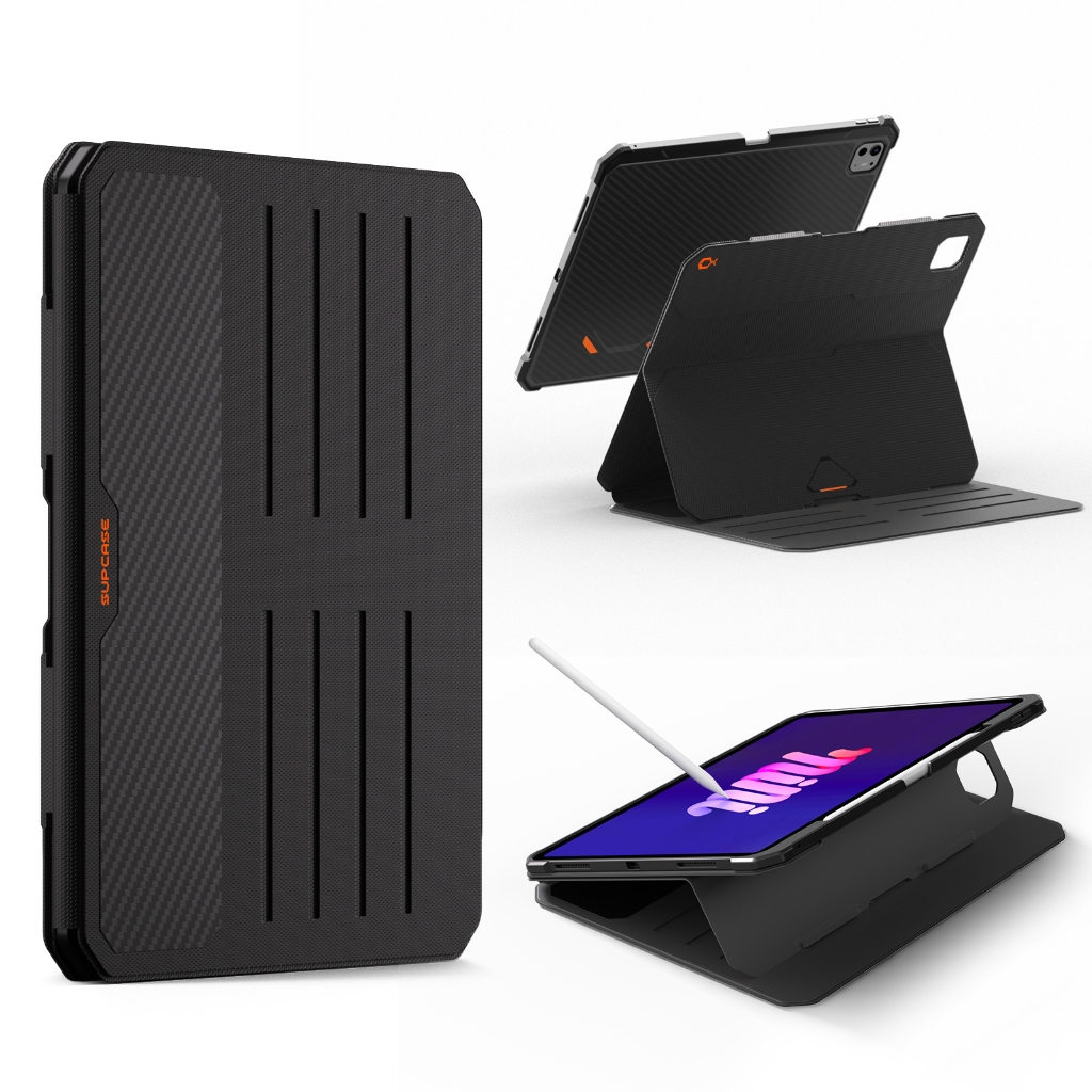 SUPCASE สําหรับ iPad Pro 13 นิ้วเคส M5/M4 2025/2024 พร้อมที่ใส่ดินสอขาตั้งปรับได้ฝาหลังแบบถอดได้ Auto Wake/Sleep เคสป้องกันแม่เหล็กที่ทนทานพร้อมมุมมอง 6 มุม