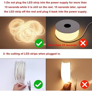 Neon ไฟเส้น LED ซิลิโคน แสงอุ่น/แสงเย็น ไฟตกแต่งบ้านและเทศกาล แสงเนียน สร้างบรรยากาศ