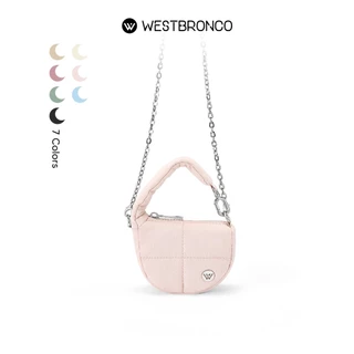 WESTBRONCOรุ่นMacaron (มาการอง) กระเป๋าสตางค์แบบมินิ กระเป๋าใส่เหรียญสำหรับผู้หญิง มาพร้อมสายโซ่ยาว ใช้ได้ทั้งแบบสะพายข้าง หรือเป็น กระเป่าจิ๋วไว้ห้อยกระเป๋า ดีไซน์น่ารัก กันน้ำ