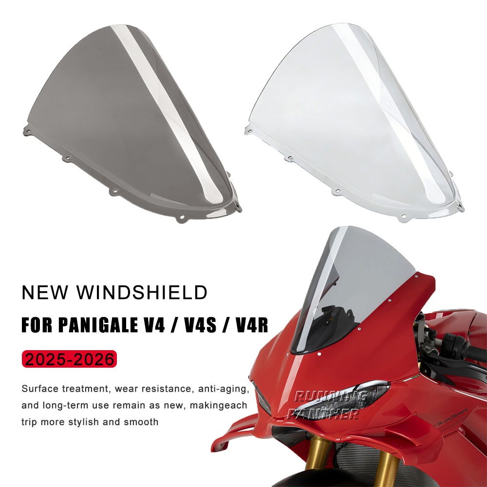 ใหม่อุปกรณ์เสริมรถจักรยานยนต์กระจกพิเศษ Non Destructive ติดตั้ง HD Windproof สําหรับ Ducati Panigale