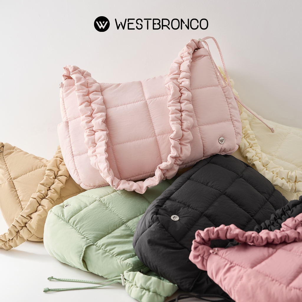 WESTBRONCO รุ่นTofu (เต้าหู้) — พร้อมสายสะพายปรับรูดได้ กันน้ำ พกพาได้หลายแบบ (ถือ/สะพายไหล่/สะพายข้าง) ซึ่งมีช่องด้านข้างมาให้ด้วย