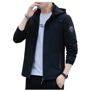 เสื้อแจ็คเก็ตมีฮู้ด, กีฬากลางแจ้ง, คอลเลกชันสไตล์เกาหลี, ส่ว…