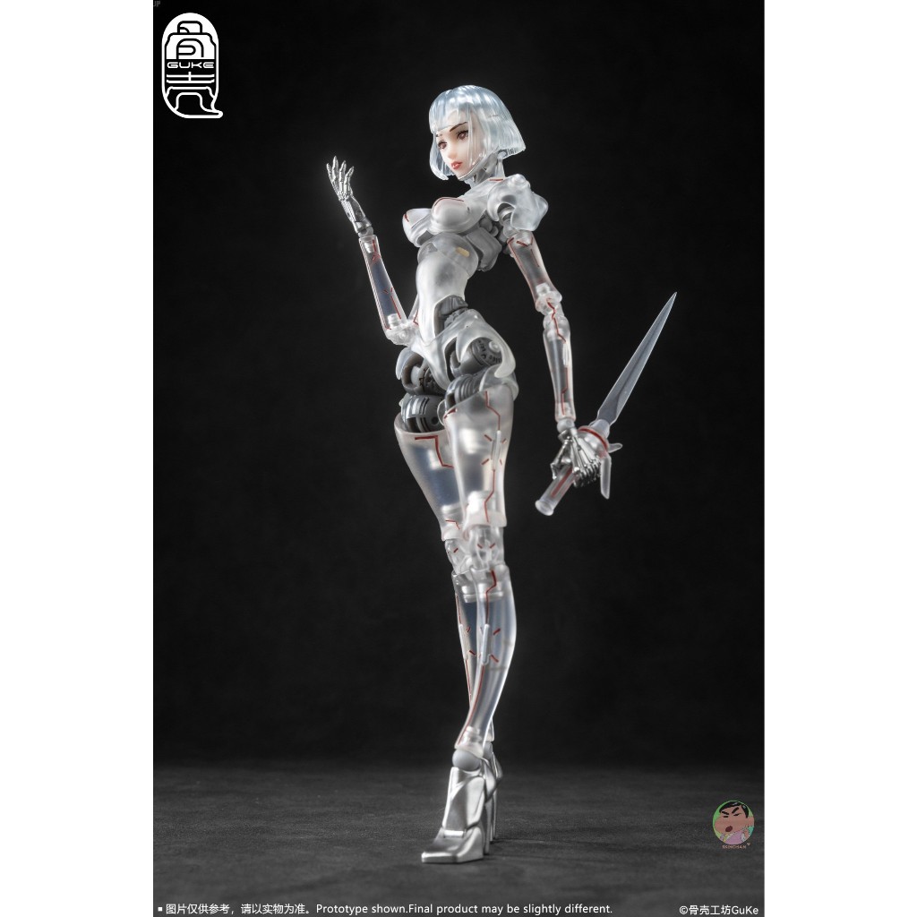 Guke Studio 1/12 AI Agent Femella C1 รุ่นโปร่งใส Action Figure