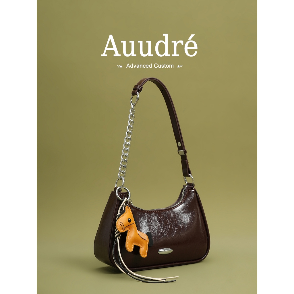 Auudre Retro Niche Shoulder Armpit Bag Commuter Crossbody Bag